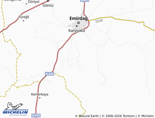 Mappa MICHELIN Tezköy - ViaMichelin