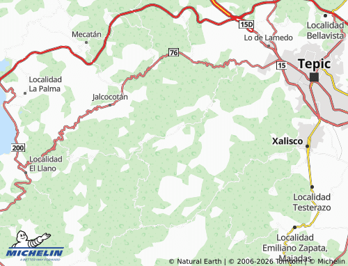 MICHELIN El Cuarenteño map - ViaMichelin