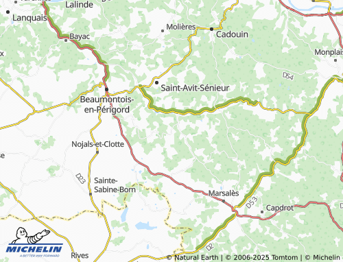MICHELIN Sainte-Croix map - ViaMichelin