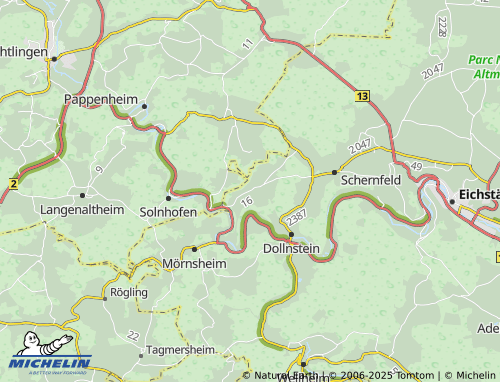 MICHELIN Schönfeld map - ViaMichelin