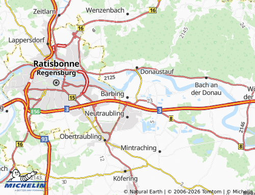 Mapa MICHELIN Barbing - ViaMichelin