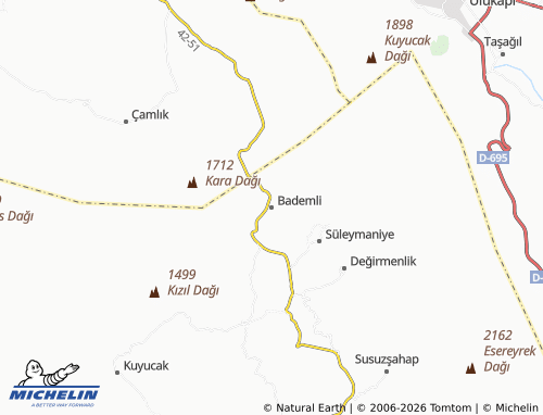 Mappa MICHELIN Bademli - ViaMichelin
