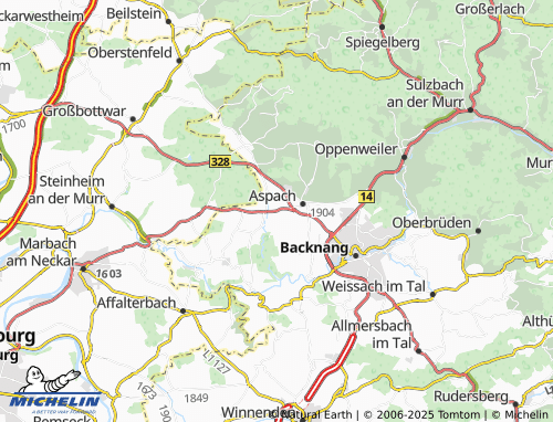 MICHELIN Fürstenhof map - ViaMichelin
