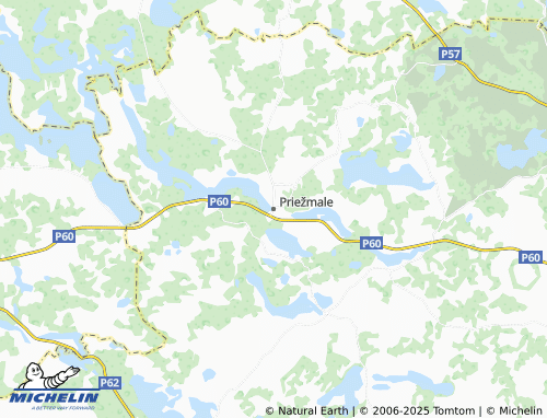 MICHELIN Priežmale map - ViaMichelin