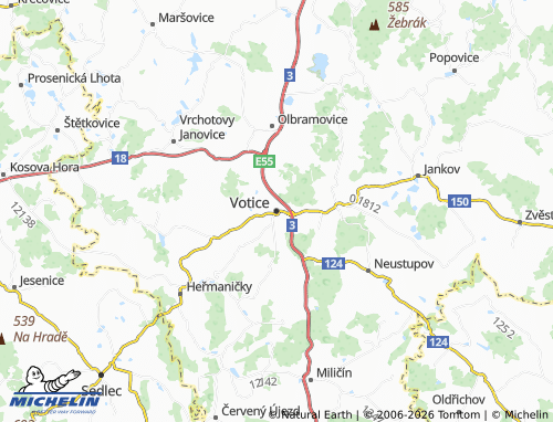Mappa MICHELIN Votice - ViaMichelin