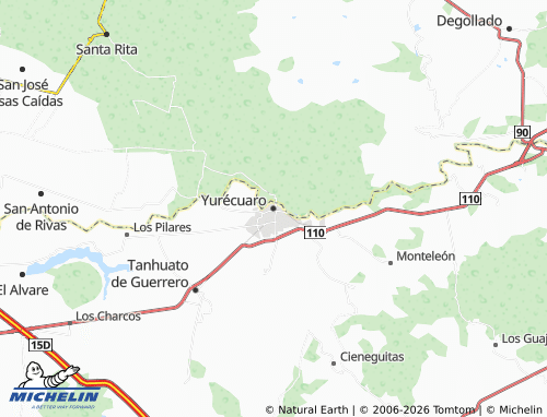 Mappa MICHELIN Yurécuaro - ViaMichelin