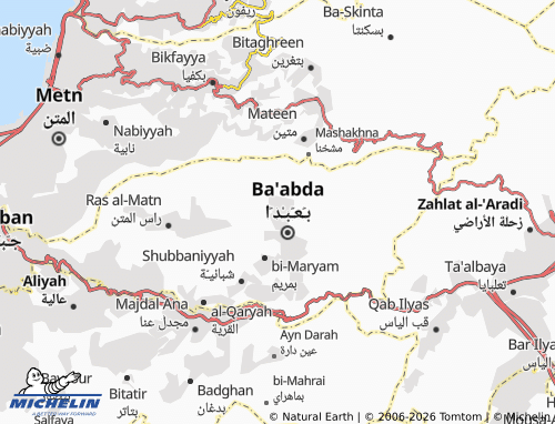 Mapa MICHELIN Qurnayil - ViaMichelin