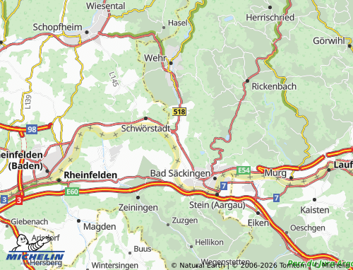 MICHELIN Brennet map - ViaMichelin