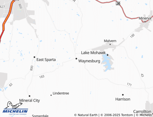 MICHELIN Waynesburg map - ViaMichelin