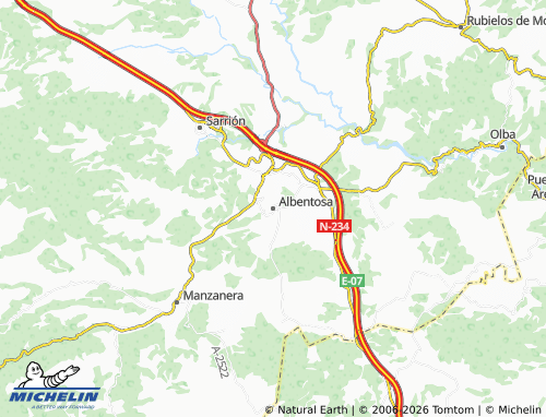 Kaart MICHELIN Albentosa - ViaMichelin
