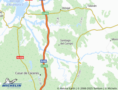 MICHELIN Santiago del Campo map - ViaMichelin