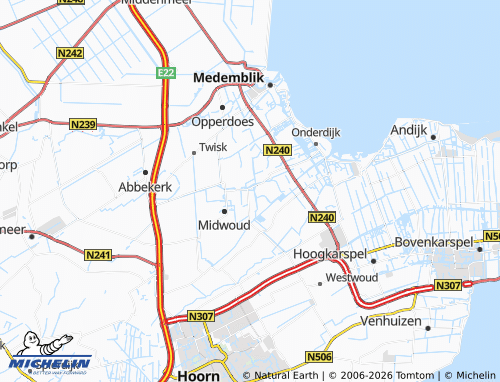 MICHELIN Oostwoud map - ViaMichelin