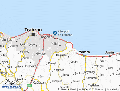 MICHELIN Pelitli map - ViaMichelin
