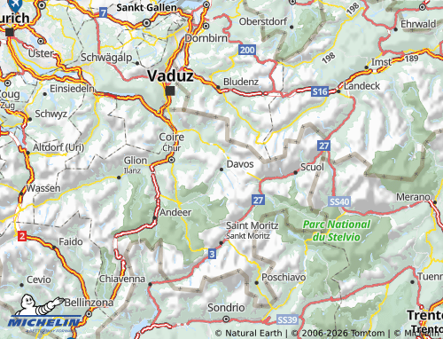 Carte MICHELIN Davos - ViaMichelin