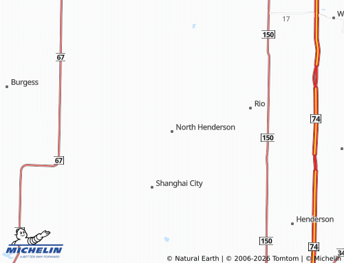 Mappa MICHELIN North Henderson - ViaMichelin