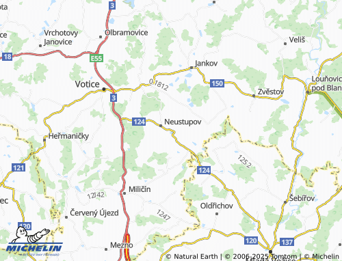 Carte MICHELIN Bořetice - ViaMichelin