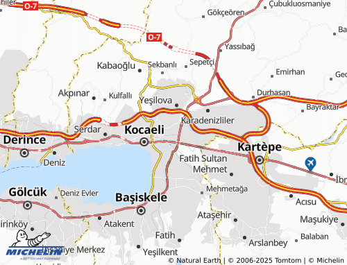 MICHELIN Yenişehir map - ViaMichelin