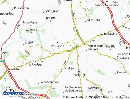 MICHELIN Saint-Pern map - ViaMichelin