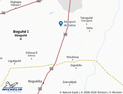 MICHELIN-Landkarte Dagbaboua - ViaMichelin