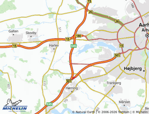 Mapa MICHELIN Ormslev Stationsby - ViaMichelin