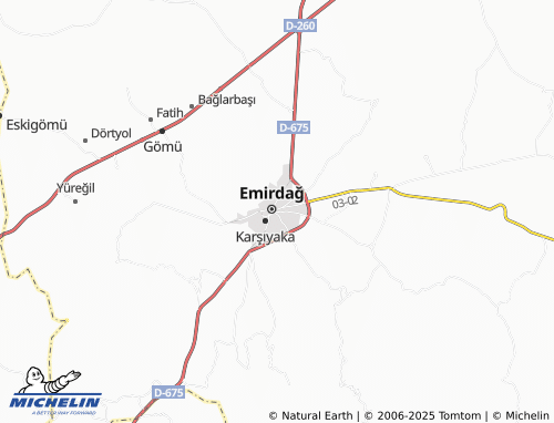 MICHELIN Cumhuriyet map - ViaMichelin