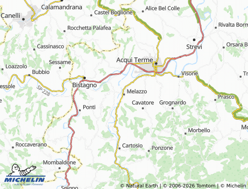 Mapa MICHELIN Melazzo - ViaMichelin