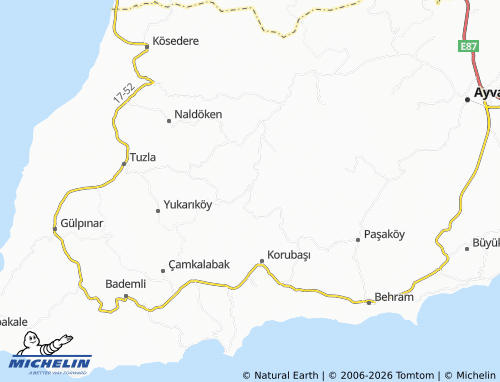MICHELIN Tamış map - ViaMichelin