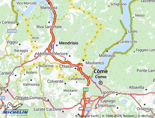 Mapa MICHELIN Vacallo - ViaMichelin