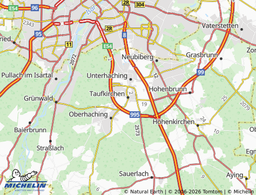 Kaart MICHELIN Taufkirchen - ViaMichelin