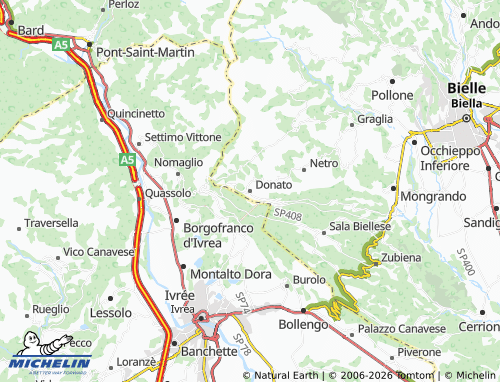 Mapa MICHELIN Donato - ViaMichelin