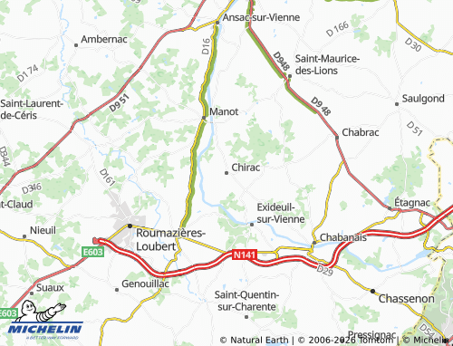 Mapa MICHELIN Chirac - ViaMichelin