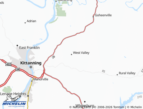 Carte MICHELIN West Valley - ViaMichelin