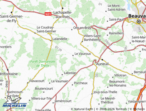 Mappa MICHELIN Le Vauroux - ViaMichelin