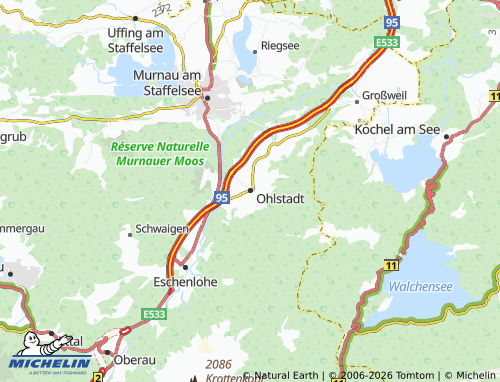 MICHELIN Ohlstadt map - ViaMichelin