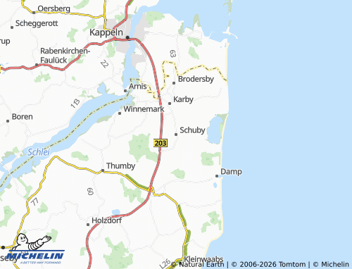 MICHELIN Schuby map - ViaMichelin
