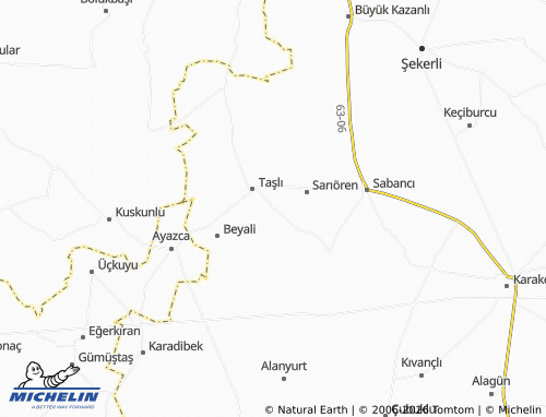 MICHELIN Bozkuyu map - ViaMichelin