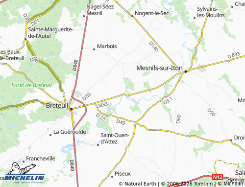 Mapa MICHELIN Gouville - ViaMichelin