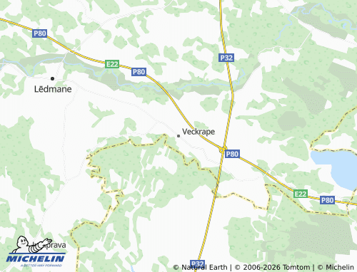 Kaart MICHELIN Veckrape - ViaMichelin