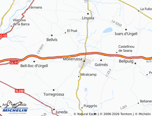 MICHELIN Fondarella map - ViaMichelin