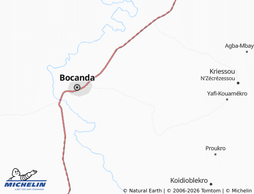 MICHELIN-Landkarte Nda Bloukro - ViaMichelin