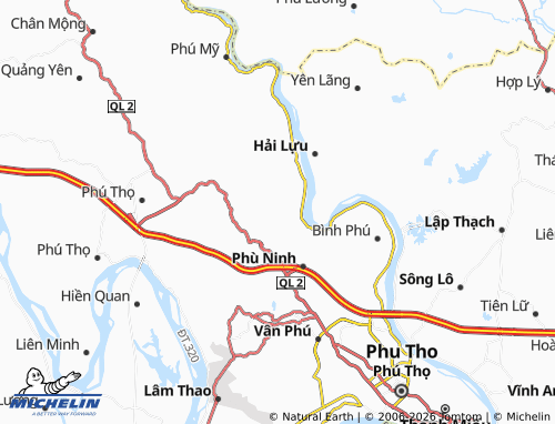 MICHELIN Phú Nham map - ViaMichelin