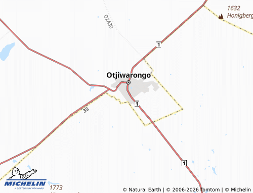 MICHELIN Otjiwarongo Extension 5 map - ViaMichelin