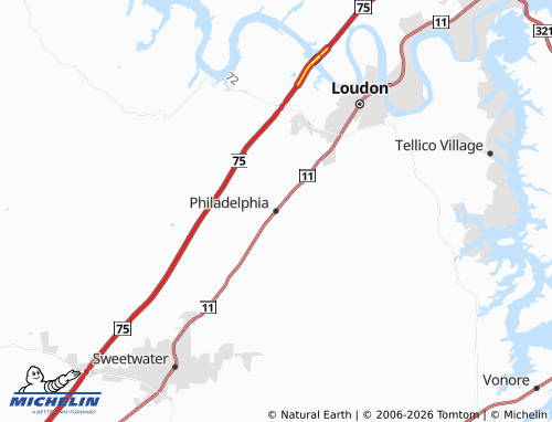 Mapa MICHELIN Philadelphia - ViaMichelin