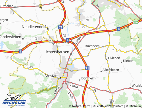 MICHELIN Ichtershausen map - ViaMichelin