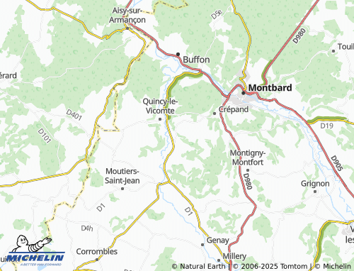 MICHELIN Saint-Germain-lès-Senailly map - ViaMichelin