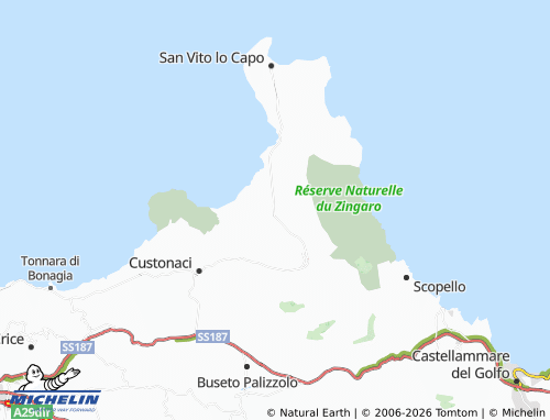 MICHELIN Castelluzzo map - ViaMichelin