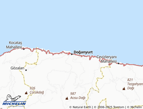 MICHELIN Merkez map - ViaMichelin