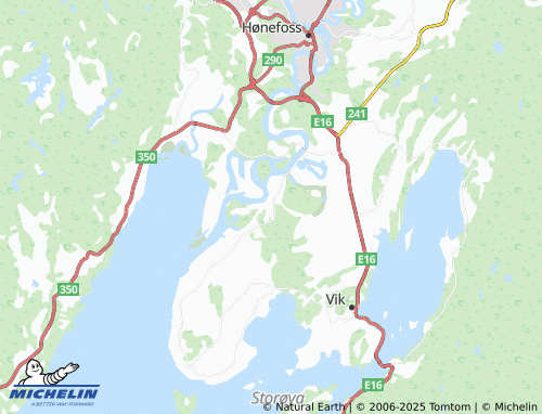 Kaart MICHELIN Helgelandsmoen - ViaMichelin