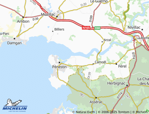 MICHELIN Tréhiguier map - ViaMichelin
