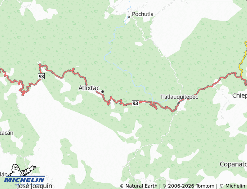 MICHELIN Huitzacotla map - ViaMichelin